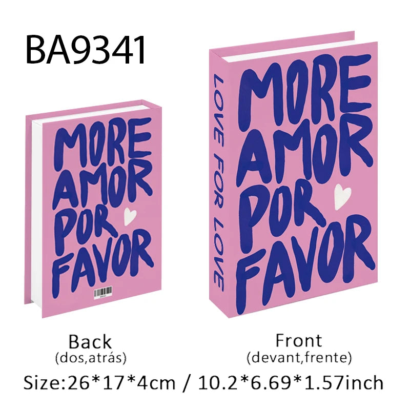 Fashion Perfume Decorative Books Home Decor Open Luxury Fake Book Storage Box Coffee Table Shelf Ornaments Interior Decoration