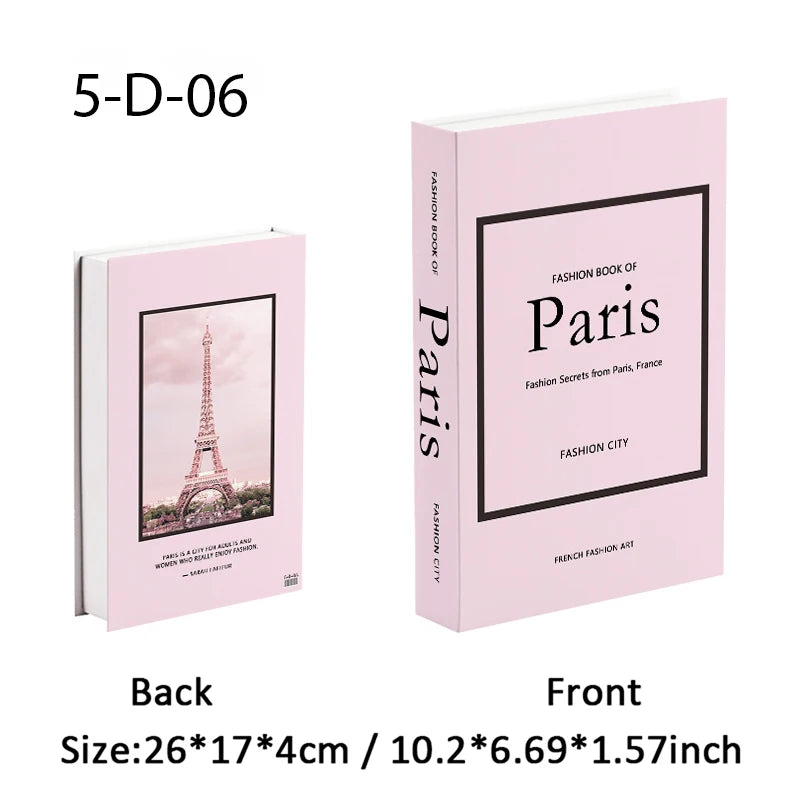 Fashion Perfume Decorative Books Home Decor Open Luxury Fake Book Storage Box Coffee Table Shelf Ornaments Interior Decoration