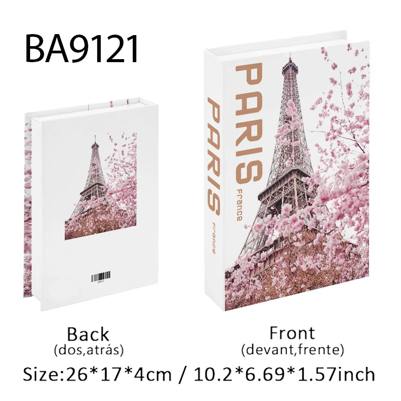 Fashion Perfume Decorative Books Home Decor Open Luxury Fake Book Storage Box Coffee Table Shelf Ornaments Interior Decoration