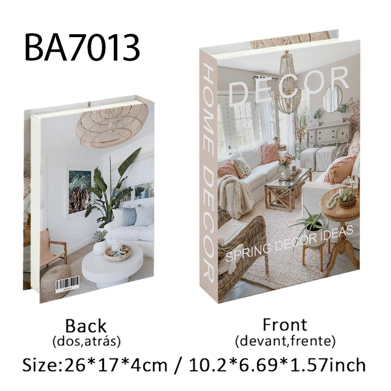Fashion Perfume Decorative Books Home Decor Open Luxury Fake Book Storage Box Coffee Table Shelf Ornaments Interior Decoration