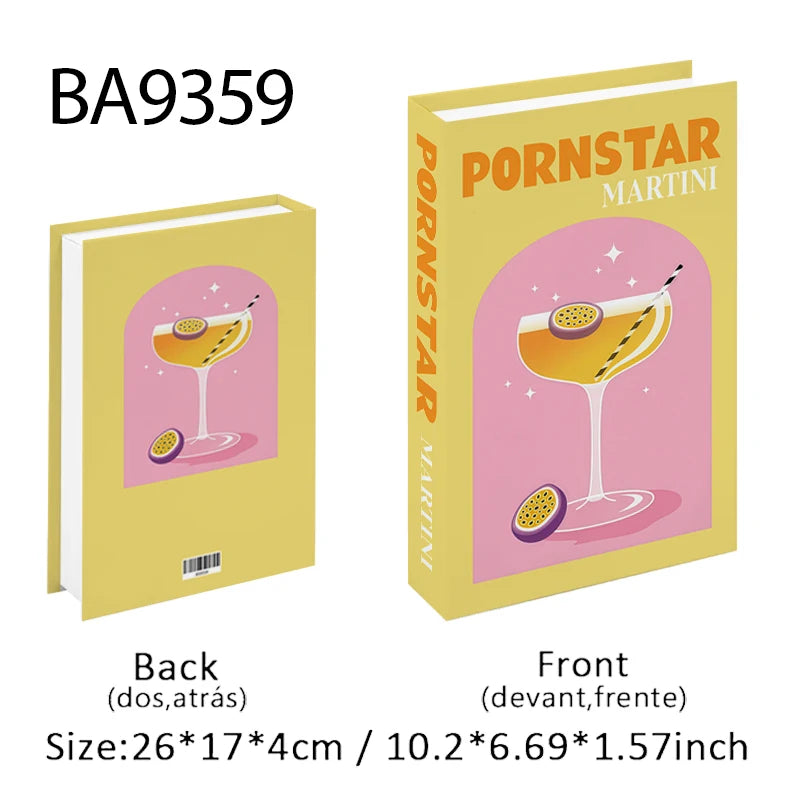 Fashion Perfume Decorative Books Home Decor Open Luxury Fake Book Storage Box Coffee Table Shelf Ornaments Interior Decoration