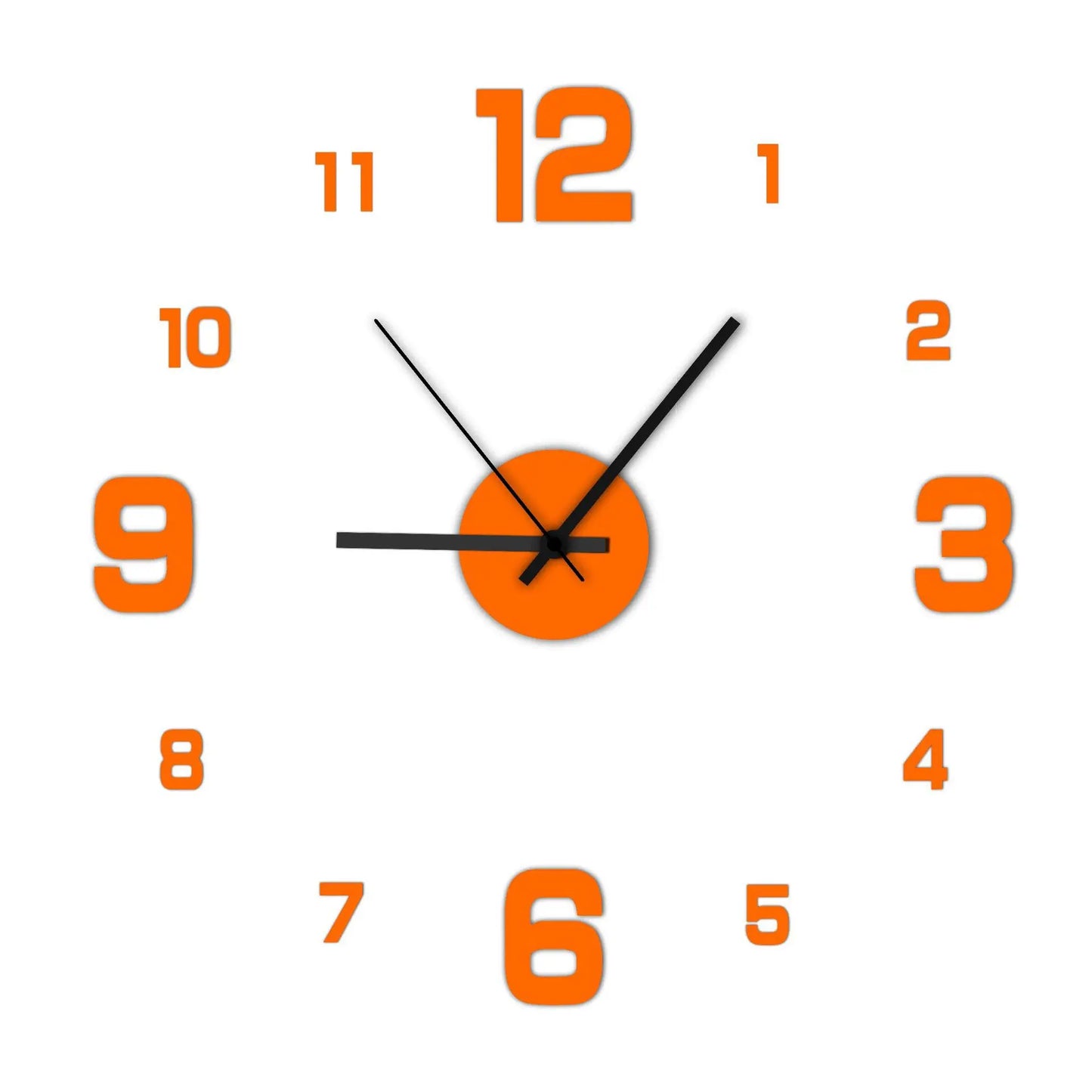 New 3D Acrylic Mirror Wall Clock Sticker for 40CM Fashion DIY Quartz Clocks Watch Home Decoration Living Room Stickers