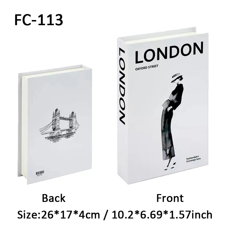 Fashion Perfume Decorative Books Home Decor Open Luxury Fake Book Storage Box Coffee Table Shelf Ornaments Interior Decoration