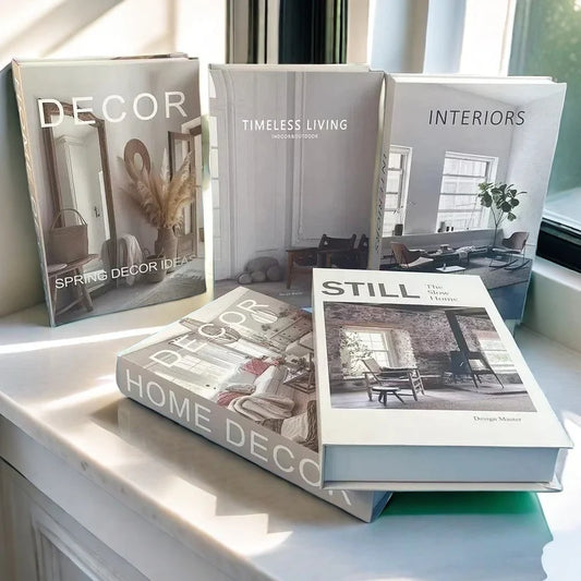 Fashion Perfume Decorative Books Home Decor Open Luxury Fake Book Storage Box Coffee Table Shelf Ornaments Interior Decoration
