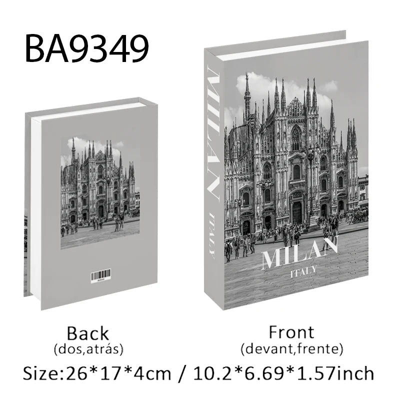 Fashion Perfume Decorative Books Home Decor Open Luxury Fake Book Storage Box Coffee Table Shelf Ornaments Interior Decoration