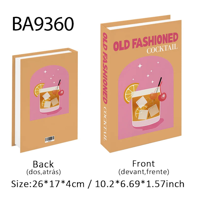 Fashion Perfume Decorative Books Home Decor Open Luxury Fake Book Storage Box Coffee Table Shelf Ornaments Interior Decoration