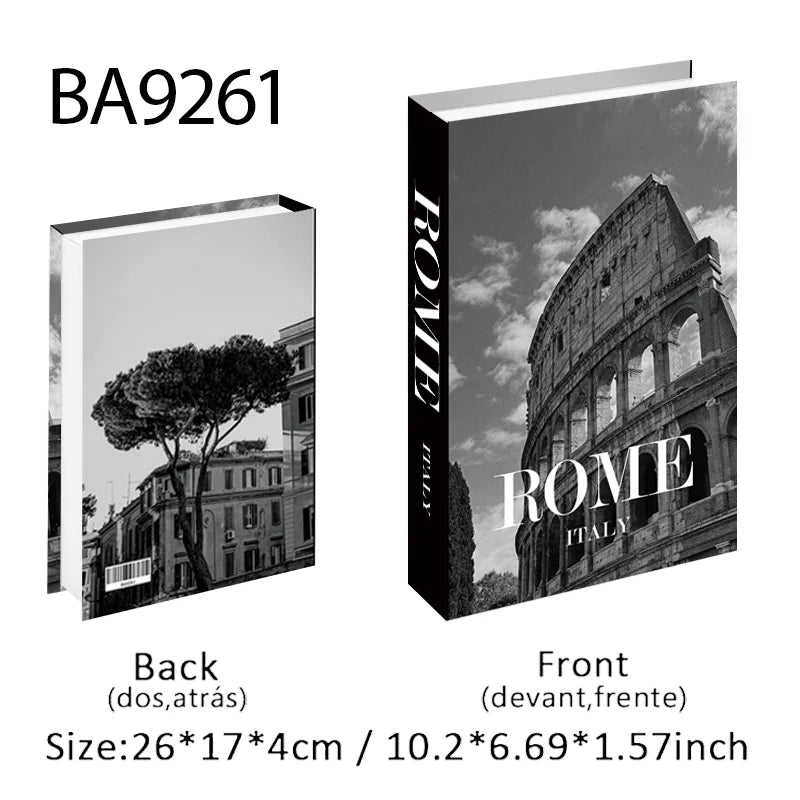Fashion Perfume Decorative Books Home Decor Open Luxury Fake Book Storage Box Coffee Table Shelf Ornaments Interior Decoration