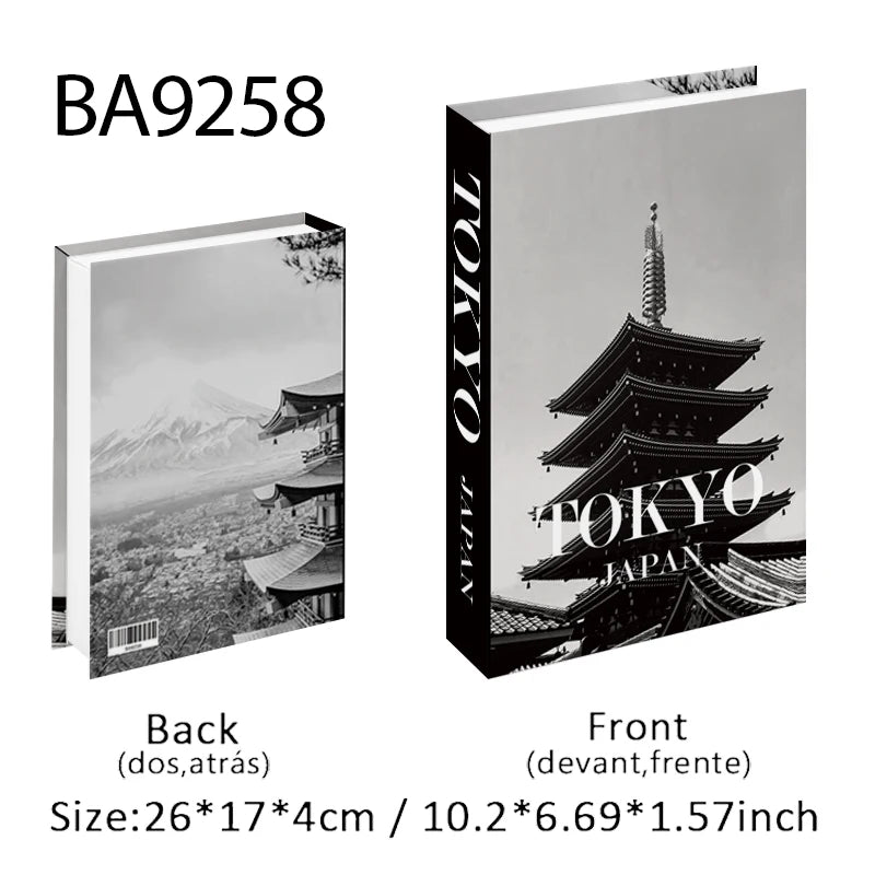 Fashion Perfume Decorative Books Home Decor Open Luxury Fake Book Storage Box Coffee Table Shelf Ornaments Interior Decoration