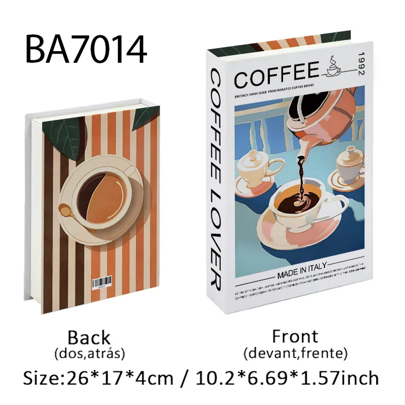 Fashion Perfume Decorative Books Home Decor Open Luxury Fake Book Storage Box Coffee Table Shelf Ornaments Interior Decoration