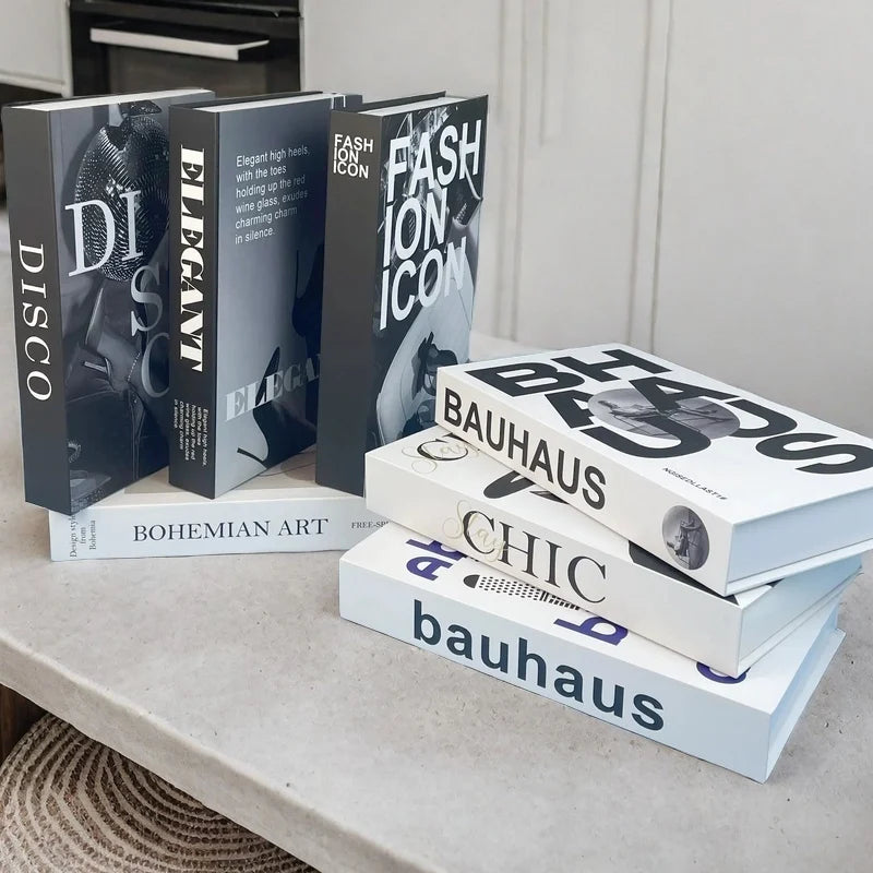 Fashion Perfume Decorative Books Home Decor Open Luxury Fake Book Storage Box Coffee Table Shelf Ornaments Interior Decoration