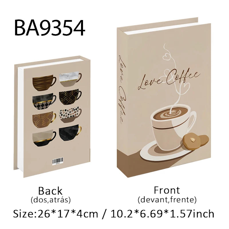 Fashion Perfume Decorative Books Home Decor Open Luxury Fake Book Storage Box Coffee Table Shelf Ornaments Interior Decoration