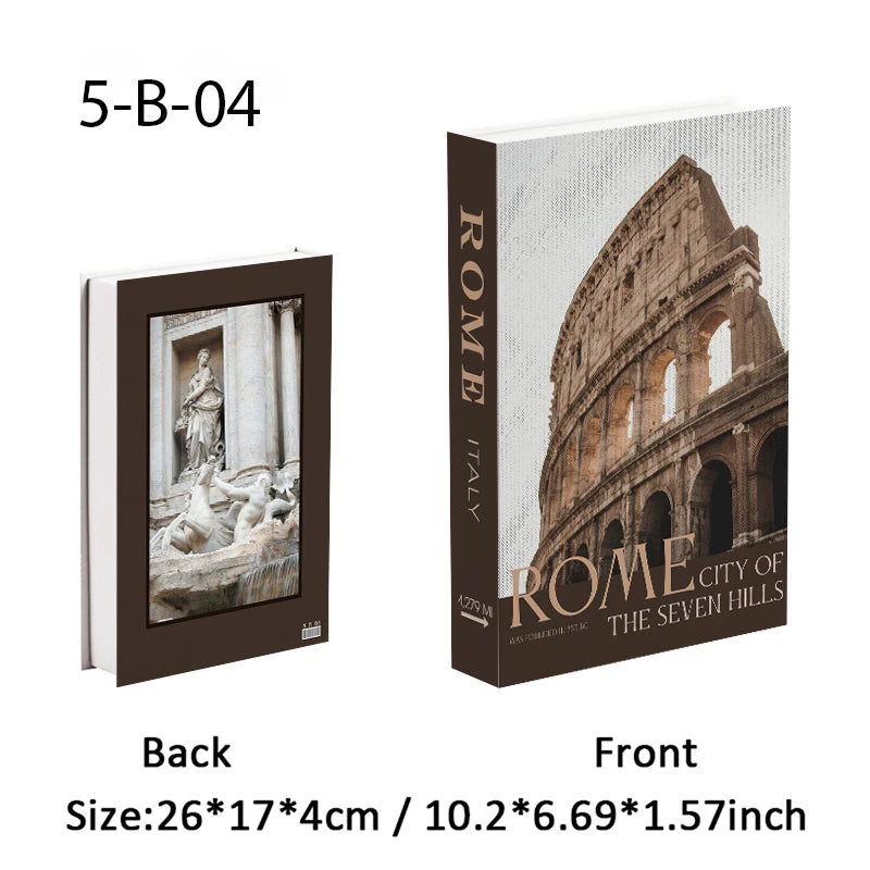 Fashion Perfume Decorative Books Home Decor Open Luxury Fake Book Storage Box Coffee Table Shelf Ornaments Interior Decoration