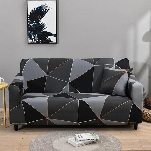 1pc Stylish Floral Printed Stretch Sofa Covers With Elastic Band Furniture Protector For Bedroom Office Living Room Home Decor