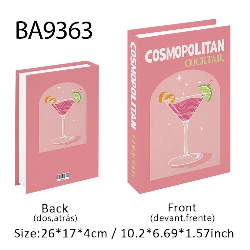 Fashion Perfume Decorative Books Home Decor Open Luxury Fake Book Storage Box Coffee Table Shelf Ornaments Interior Decoration