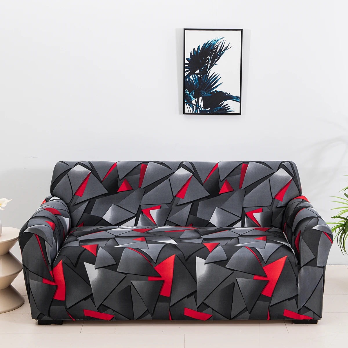 1pc Stylish Floral Printed Stretch Sofa Covers With Elastic Band Furniture Protector For Bedroom Office Living Room Home Decor