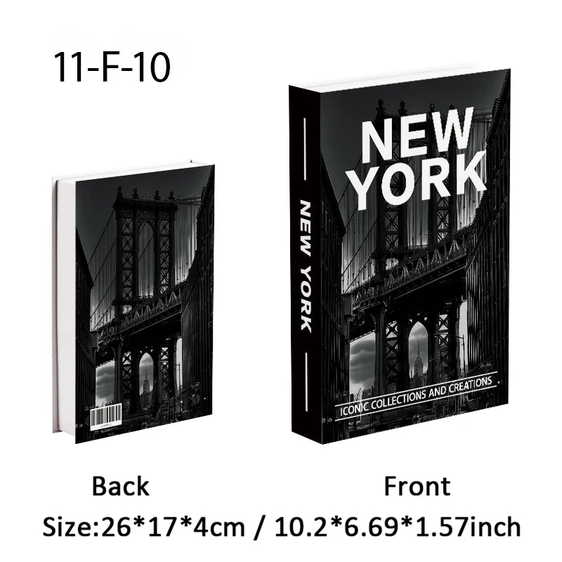Fashion Perfume Decorative Books Home Decor Open Luxury Fake Book Storage Box Coffee Table Shelf Ornaments Interior Decoration