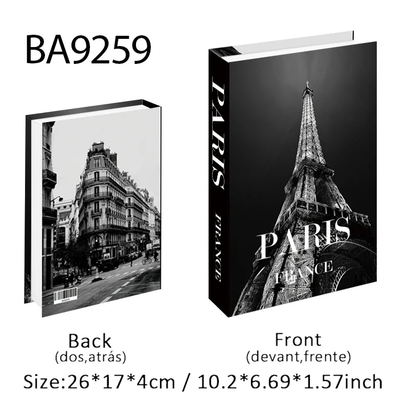 Fashion Perfume Decorative Books Home Decor Open Luxury Fake Book Storage Box Coffee Table Shelf Ornaments Interior Decoration
