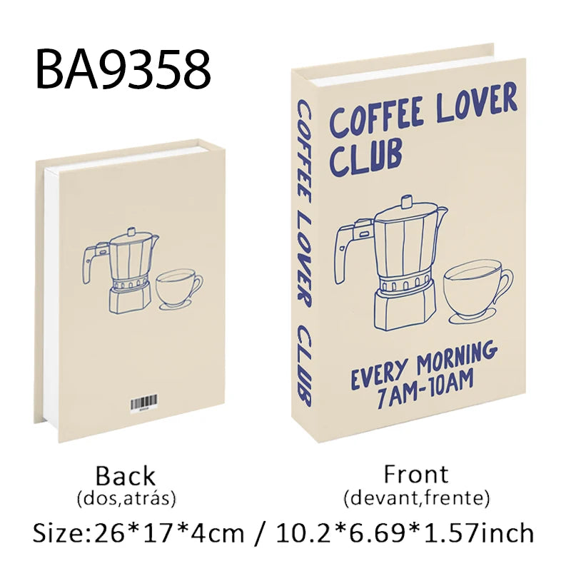 Fashion Perfume Decorative Books Home Decor Open Luxury Fake Book Storage Box Coffee Table Shelf Ornaments Interior Decoration