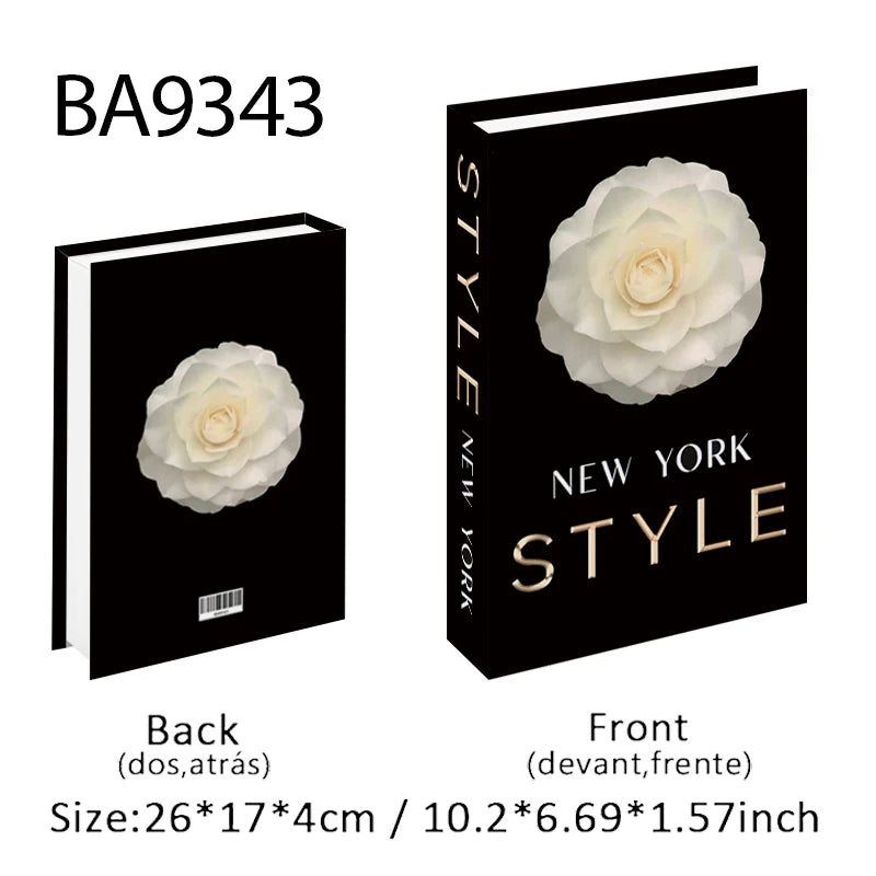 Fashion Perfume Decorative Books Home Decor Open Luxury Fake Book Storage Box Coffee Table Shelf Ornaments Interior Decoration