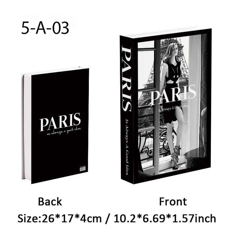Fashion Perfume Decorative Books Home Decor Open Luxury Fake Book Storage Box Coffee Table Shelf Ornaments Interior Decoration