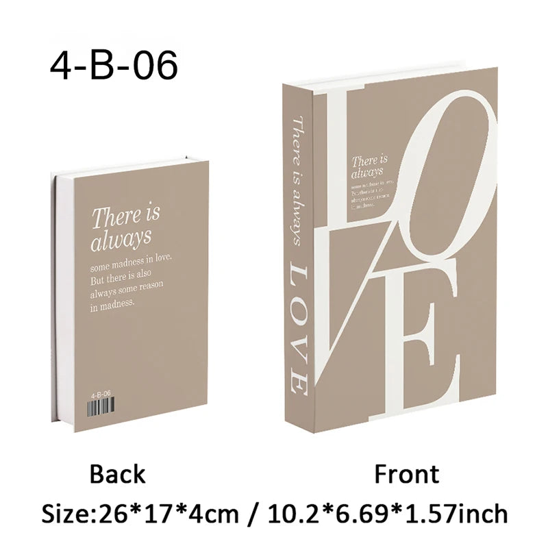 Fashion Perfume Decorative Books Home Decor Open Luxury Fake Book Storage Box Coffee Table Shelf Ornaments Interior Decoration
