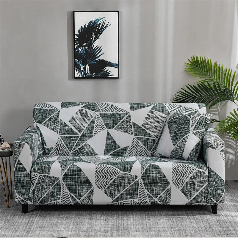 1pc Stylish Floral Printed Stretch Sofa Covers With Elastic Band Furniture Protector For Bedroom Office Living Room Home Decor